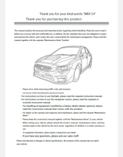 SUBARU WRX STIS4 2020 2021 & 2022 OWNERS MANUAL